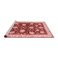 thumbnail image 2 of Ahgly Company Machine Washable Indoor Round Oriental Red Traditional Area Rugs, 7' Round, 2 of 4