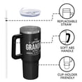 thumbnail image 4 of OBREWU This Awesome Grandpa Tumbler with Handle and Lid,40oz This Awesome Grandpa Double Wall Vacuum Insulated Tumbler,This Awesome Grandpa Cups Gift for Women and Men, 4 of 7
