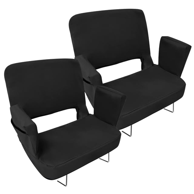 Asiento de estadio TOPSKY serie XY-CR-693 con respaldo, paquete de 2