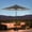 Dark Gray, variant on NeoNiches 10FT Solar Led Patio Umbrella with Base Included, 32 LED Lights, 8 Sturdy Ribs, Fade Resistant Waterproof POLYESTER DTY Canopy for Garden, Lawn, Deck, Backyard & Pool, Red