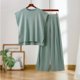 thumbnail image 4 of Pantalones Conjunto de pantalones de camiseta informal para mujer, cuello redondo, sin mangas, atuendo diario (verde M) Kuymtek Verde T M para Mujer, 4 of 6