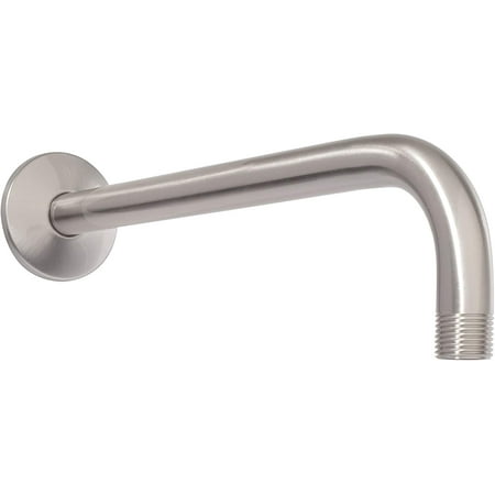 shower exquisite brushed rainfall nickel extension shaped arm finish length inch head