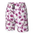 thumbnail image 5 of Kdxio Orchids Flowers Pattern Mens Casual Shorts - Drawstring Summer Beach Sports Shorts for Men, 5 of 9