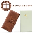 thumbnail image 3 of GOIACII Women's Wallet Clutch RFID blocking Card Money Organizer Ladies Purse Trifold, 3 of 8