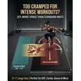 thumbnail image 6 of Extra Large Exercise Mat 4 x 6 FT to 6 x2 FT x 8mm Thick Non-Slip Ultra Durable Workout Mats for Home Gym Flooring, with Resistance Bands & Storage Bag, Shoes-Friendly Yoga Mat for Cardio, Fitness, 6 of 6