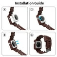 thumbnail image 2 of ExoGuard Designed for Apple Watch Bands 42mm 44mm Series with Case, Sports Style Replacement Band Strap Shockproof with Bumper Case fits iWatch Series 7/6/5/4/3/2/1/SE - Red, 2 of 7