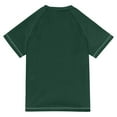 thumbnail image 6 of FORMRS Boys Rash Guard with Short Sleeves UPF 50+ Swim Shirts Sizes 3-12T, Green Christmas Gingerbread, 6 of 6