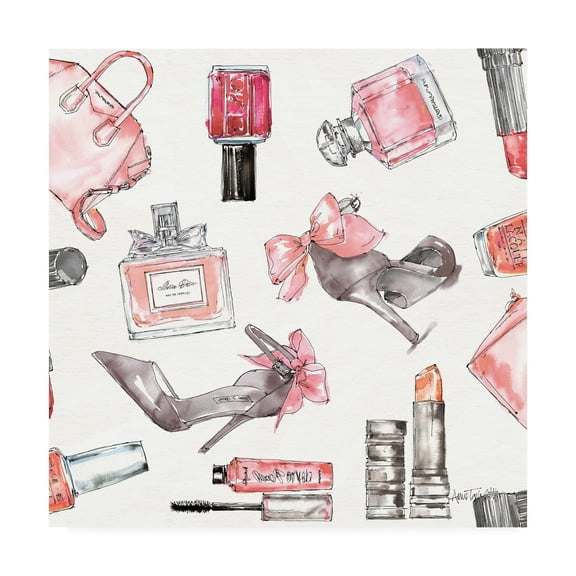 Trademark Fine Art 'Chic Accents Pattern I' Canvas Art by Anne Tavoletti