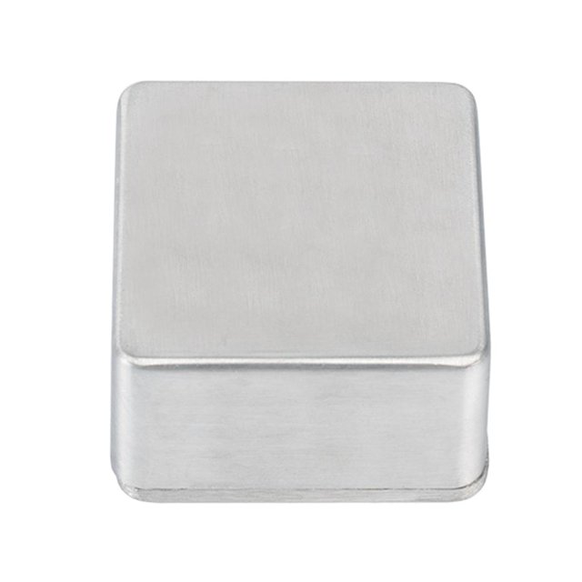 Estuche de aluminio Stomp Pedal de efectos de guitarra Partes de instrumentos de guitarra Accs 5x5x3cm Los 5x5x3cm Yuyangstore Estuche de aluminio Stomp