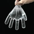 thumbnail image 2 of 400pcs Disposable Gloves - Clear Plastic Disposable Polyethylene Work Cleaning Gloves,MU, 2 of 5