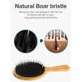 thumbnail image 3 of Cepillo de Pelo con Cerdas ,Cepillo Madera AntiestáTico para Desenredar Cabello,Peine Masaje del Cabelludo, CojíN Aire,Herramientas Estilismo Mujeres, 3 of 5