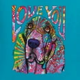 thumbnail image 2 of Colorful Beagle | Dogs Love You | Dean Russo Art Animal Lover Men's T-Shirt, Light Turquoise, Small, 2 of 6