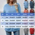 thumbnail image 3 of WMTBSRSW Crewneck Sweatshirt for Women Long Sleeve Shirts Fall Fashion Outfits 2025 Trendy Tunic Tops with Two Pockets Watermelon Red S, 3 of 3
