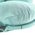 thumbnail image 5 of Barton Egg Swing Chair With Stand, Hanging Egg Chair Outdoor, Rattan Wicker Patio Hanging Basket Hammock Chair With Canopy & UV Resistant Cushion For Indoor Bedroom Balcony, Aqua, 5 of 6