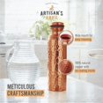 thumbnail image 3 of Botella de agua Artisan's Anvil Copper, 950 ml, boca ancha con bolsa, 3 of 6