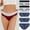 #18, variant on Luxalzxs 5 Pack Ladies Underwear Panties Plus Size Cotton Mid Rise Briefs Underwear Color Block Hipster Panties Comfy Stretch Sporty Underpants