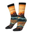 thumbnail image 1 of Fotbe Serene Ocean Sunset Calcetas Largas con Estampado para Hombre y Mujer – Calcetas de Compresión Transpirables y Elásticas, Viajar y Uso Diario Talla 5-11, 1 of 6