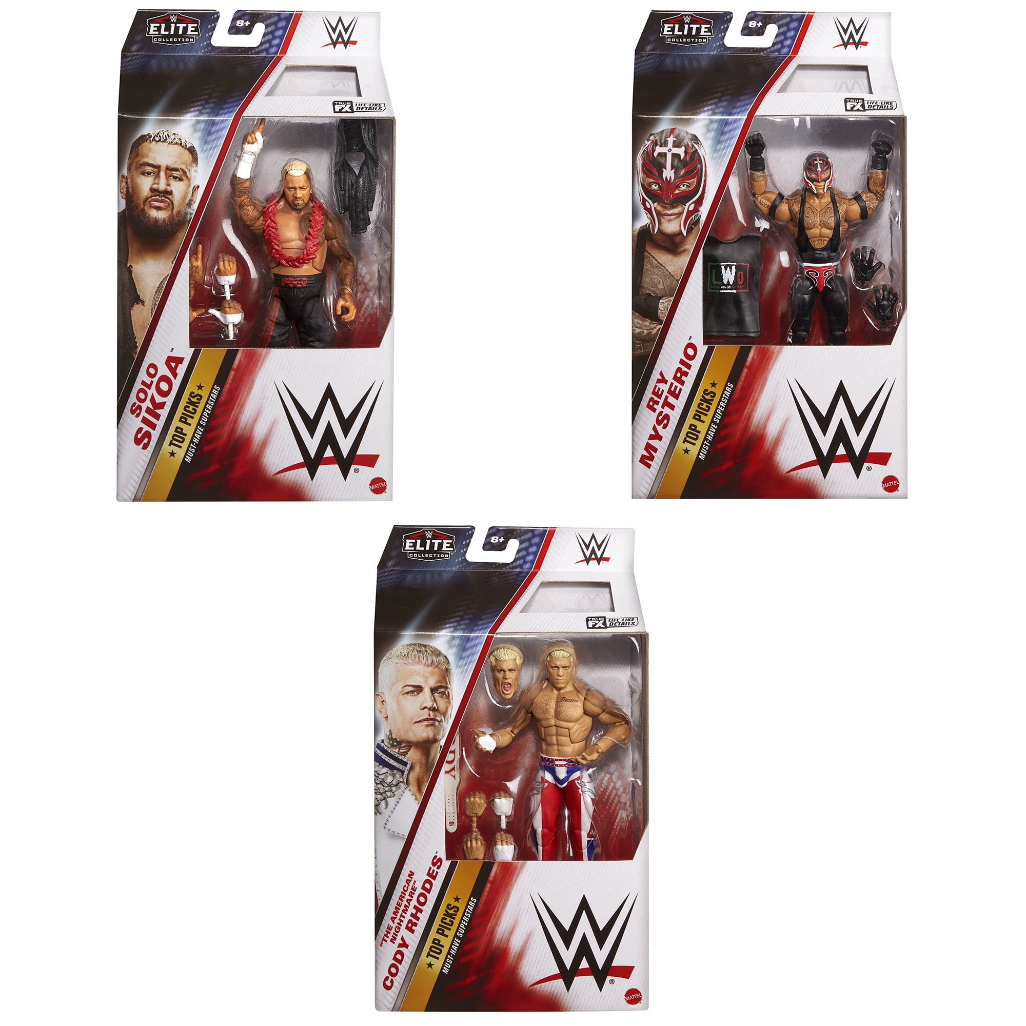 WWE NXT Wrestling Action Figure 3-Pack: Roman Reigns, Paul