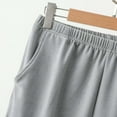 thumbnail image 6 of Stamzod Pajamas for Women Set Solid Color Round Neck Warm Tops and Pants Casual Nightwear Home Clothes Lounge Sets for Women Gray-1 M, 6 of 9