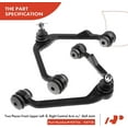 thumbnail image 4 of A-Premium 8Pcs Front Upper Control Arm and Ball Joint Assembly Sway Bar Link Stabilizer link Tie Rod End Compatible with Ford F-150 1997-2003 F-250 1997-1999 Expedition Lincoln Navigator Blackwood, 4 of 9