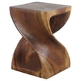 thumbnail image 4 of Strata Furniture 20x15" Traditional Wood Twist End Table in Walnut, 4 of 8