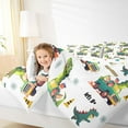 thumbnail image 4 of Castle Fairy Teens Cartoon Dinosaur Full Size Comforter Sets,Cute Truck Car Bedding Sets, 4 of 8
