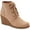 Light Taupe MC, variant on Style & Co. Womens Noellee Ankle Zip-Up Wedge Boots