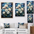 thumbnail image 4 of Designart "Serenade With Blue Flowers In Popcorn I" Flowers Floater Framed Wall Art Prints, 4 of 5