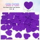 thumbnail image 2 of Uxcell 180Pcs Pegatinas de espuma con purpurina 1" autoadhesivas en forma de corazón morado, 2 of 7