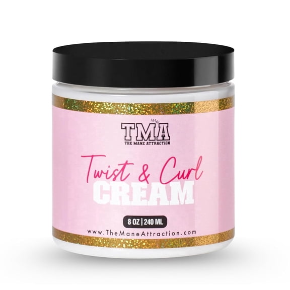 The Mane Attraction Twist & Curl Defining Cream – 8oz | Lightweight Curl Enhancer for Natural Hair | Frizz Control   Moisture for Twist Outs and Braid Outs