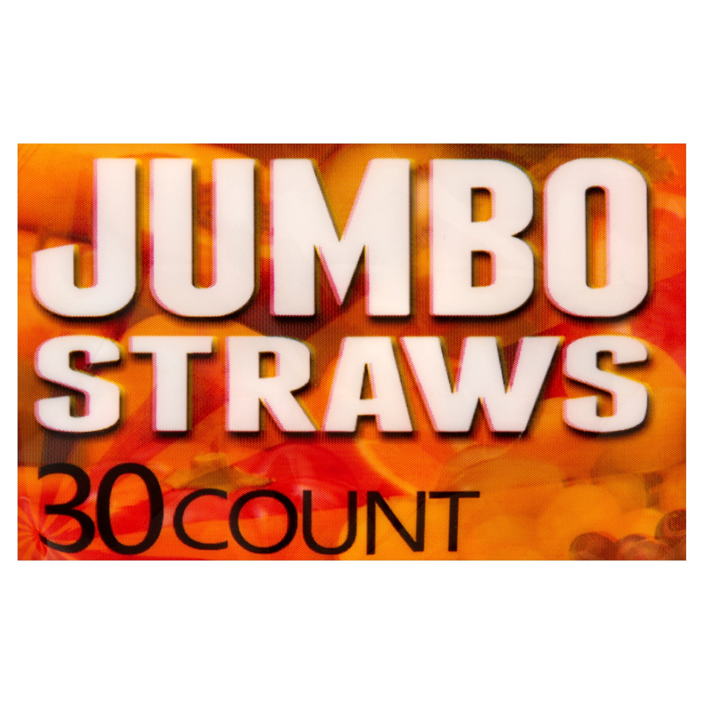 30ct. Jumbo Straws in Assorted Colors