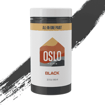 Oslo Home All In One Paint, Black, Quart (32oz), Matte, no Sanding, for Refinishing Furniture, Cabinets