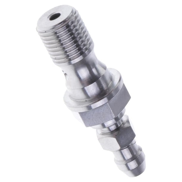 Pinza de freno de titanio con tornillo de purga de válvula Banjo simple M10 como se describe