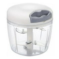 thumbnail image 1 of 900ml Mini Manual Chopper with 5 Stainless Steel Blades, Onion and Vegetable Cutter, Manual Meat Mixer, yd, 1 of 4