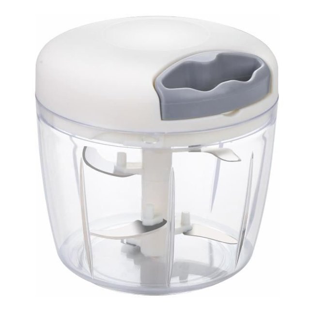 900ml Mini Manual Chopper with 5 Stainless Steel Blades, Onion and Vegetable Cutter, Manual Meat Mixer, yd
