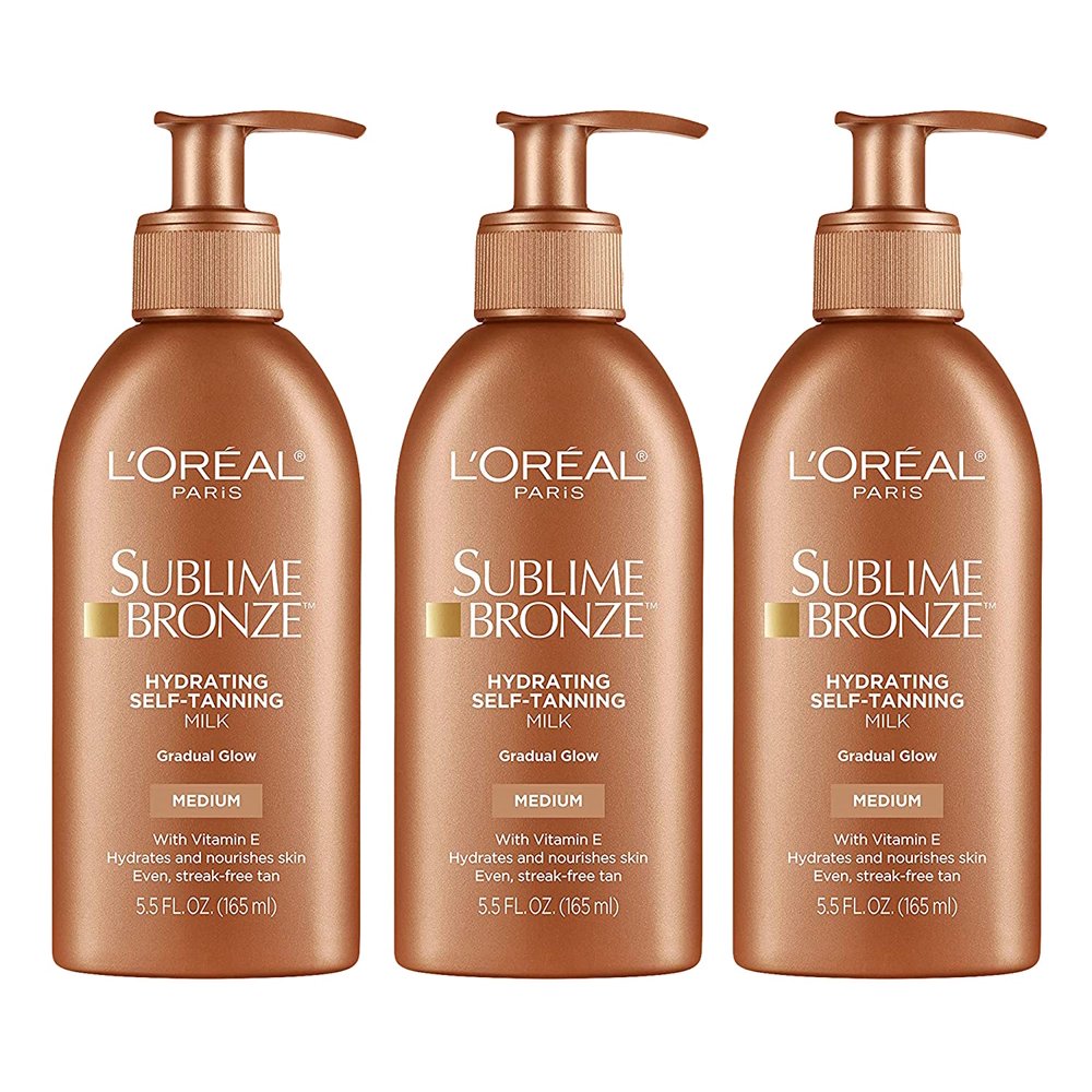 L'Oreal Paris Sublime Bronze Hydrating SelfTanning Milk, Medium, 5.5