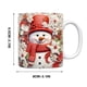 thumbnail image 3 of Taza navideña inflada con diseño de muñeco de nieve, taza de Papá Noel inflada de 15 oz y 11 oz., 3 of 5