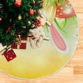 thumbnail image 5 of FMSHPON Easter Eggs Flowers Bunny Rabbits Butterfly Xmas Christmas Tree Skirt Stand Mat for Holiday Party Decoration Indoor Outdoor 36 inches, 5 of 6