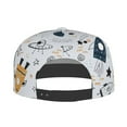 thumbnail image 4 of Gaeub Cartoon Planets Flat Bill Snapback Hats Baseball Caps with Adjustable for Running Workouts and Outdoor Activities, 4 of 9