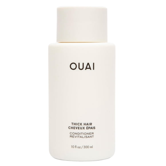 Acondicionador para cabello grueso OUAI - Acondicionador hidratante para cabello seco y encrespado - Queratina, raíz de malvavisco, manteca de karité y aceite de aguacate - Sin ftalato ni sulfato de p