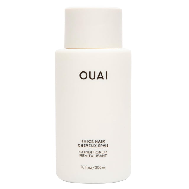 Acondicionador para cabello grueso OUAI - Acondicionador hidratante para cabello seco y encrespado - Queratina, raíz de malvavisco, manteca de karité y aceite de aguacate - Sin ftalato ni sulfato de p