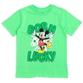thumbnail image 1 of Camiseta Disney Mickey Mouse Born Lucky St Patrick's Day, 1 of 7