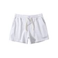 thumbnail image 1 of Pantalones Cortos Para Hombre Pantalones Cortos de Entrenamiento Pantalones de Algodón Sólido Deportes Elástico de Cintura Media Con Cordones Odeerbi ODB157473, 1 of 6