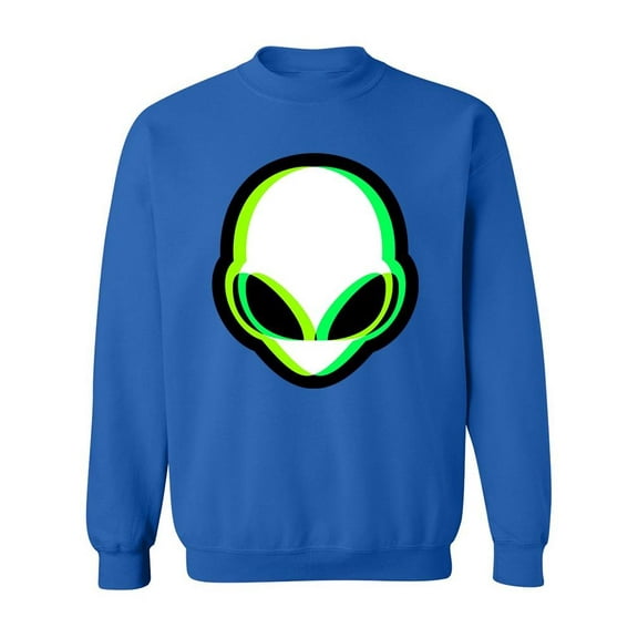 Glitched Alien Sweatshirt Men -Image by Shutterstock, Male XX-Large
