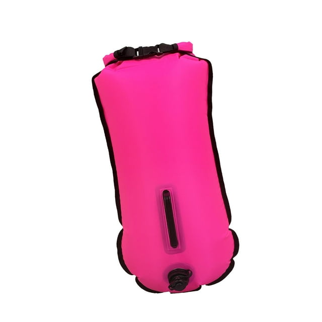 Boya de natación y bolsa impermeable Swim Bubble 28L Equipo de colores brillantes Rosa roja