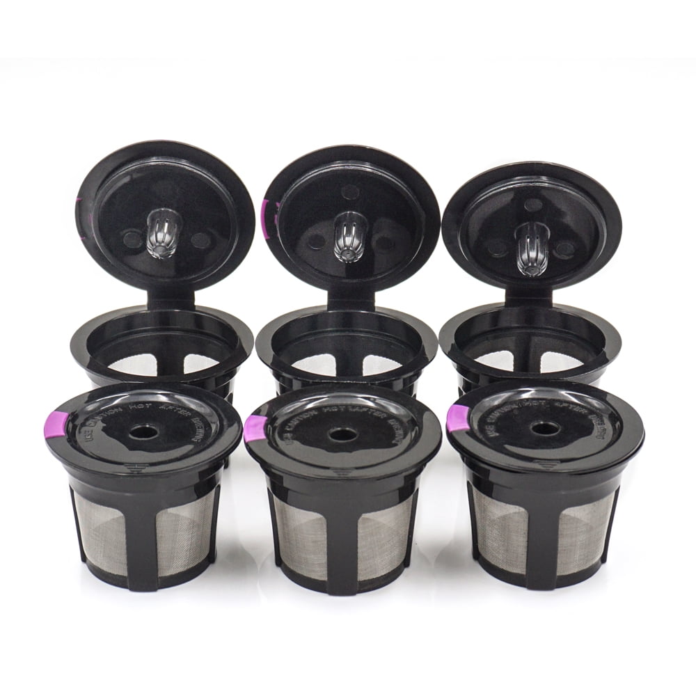 6 Pack Reusable K Cup Filter Basket Refillable Coffee Pod Capsule for Keurig 