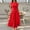 Red, variant on Youyipin Womens Dresses Summer Off The Shoulder One Short Sleeve Midi Casual Beach Vacation Dress Summer Dresses For Women 2025