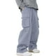 thumbnail image 4 of Pantalones cargo deportivos casuales de longitud completa para hombre, con bolsillo y cordón, color sólido, cintura elástica, 4 of 6