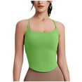 thumbnail image 1 of Dagugfen Camisole Tops for Women Quick Dry Spaghetti Strap Running Square Neck Workout Tops Solid Color, 1 of 6
