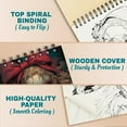 thumbnail image 2 of TSPVOTUS Haunted Doll Spiral Bound Adult Coloring Book, A5 Wooden Cover, 30 Creepy Dolls Coloring Pages in Horror Styles for Stress Relief and Relaxation, 2 of 6